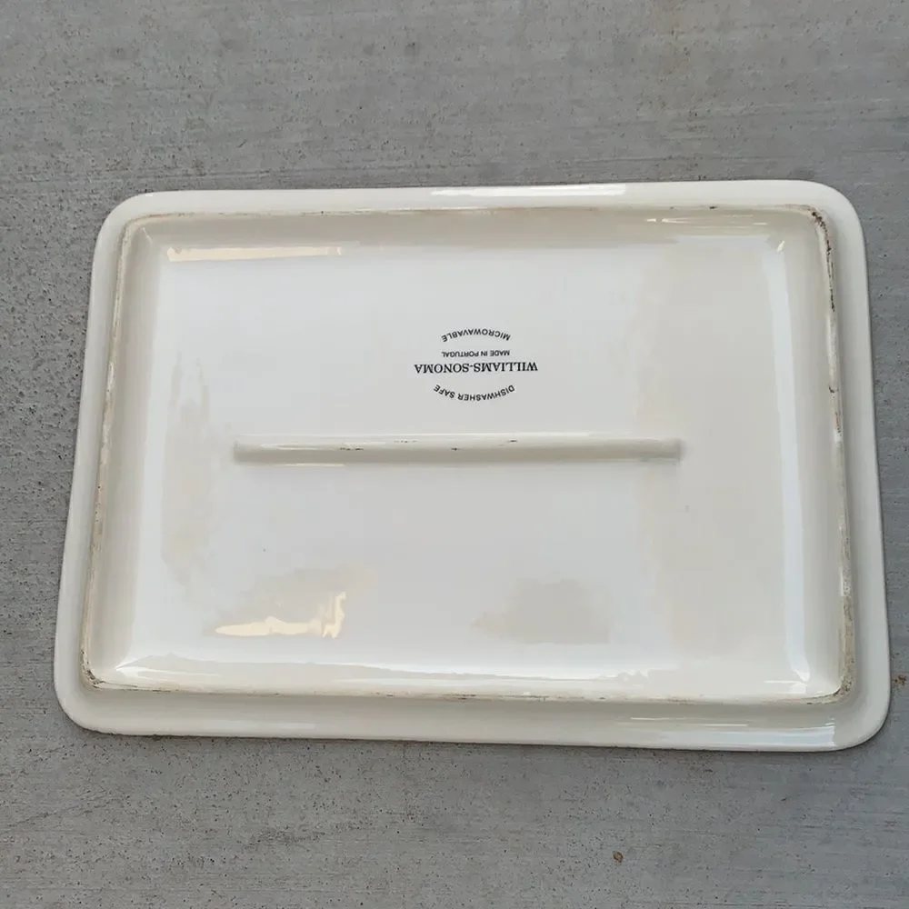 Williams Sonoma Stoneware Enamel Finish Made Portugal Cheese Charcuterie Board